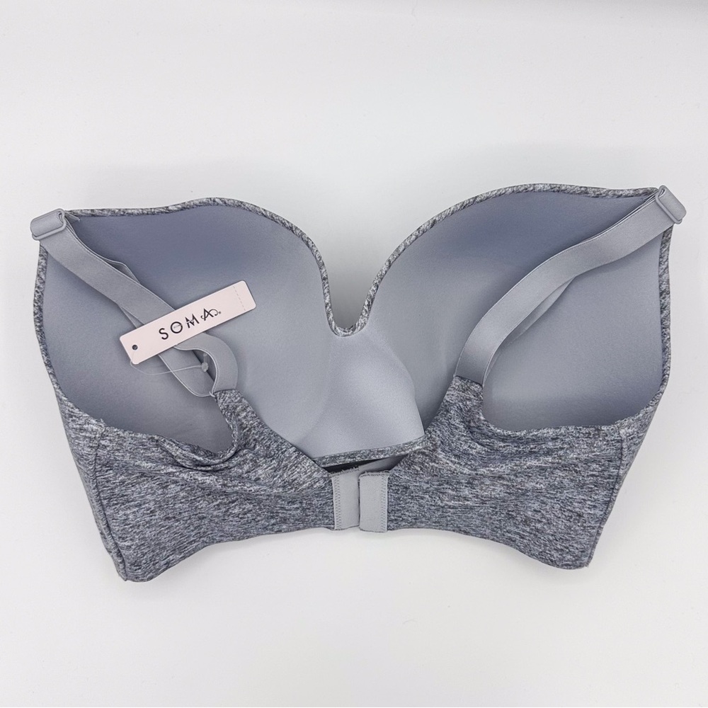 Soma Blurred Graphite Enbliss Wireless Bra - Picture 4 of 5